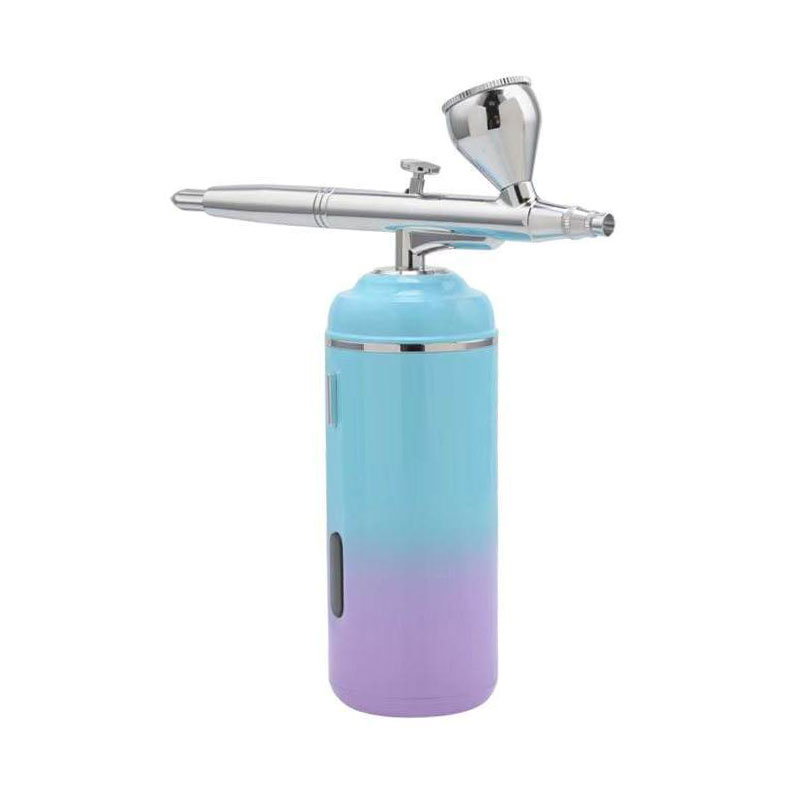 โลโก้ที่กำหนดเอง Cordless Nano Airbrush Skin Care Air Compressor ชุดมินิพู่กันชุด